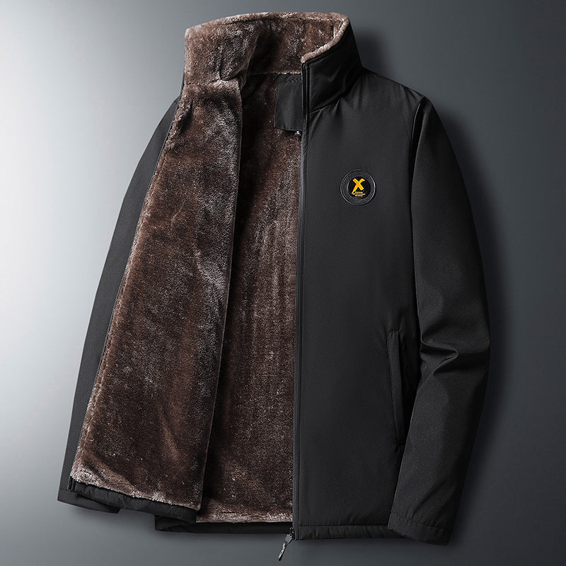 Herren Multifunktionale Steppjacke mit tiefem Kragen und weichem Innenfutter Drune
