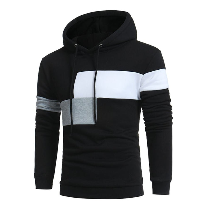 Herren sportlicher Kapuzenpullover mit Farbblockdesign Drune