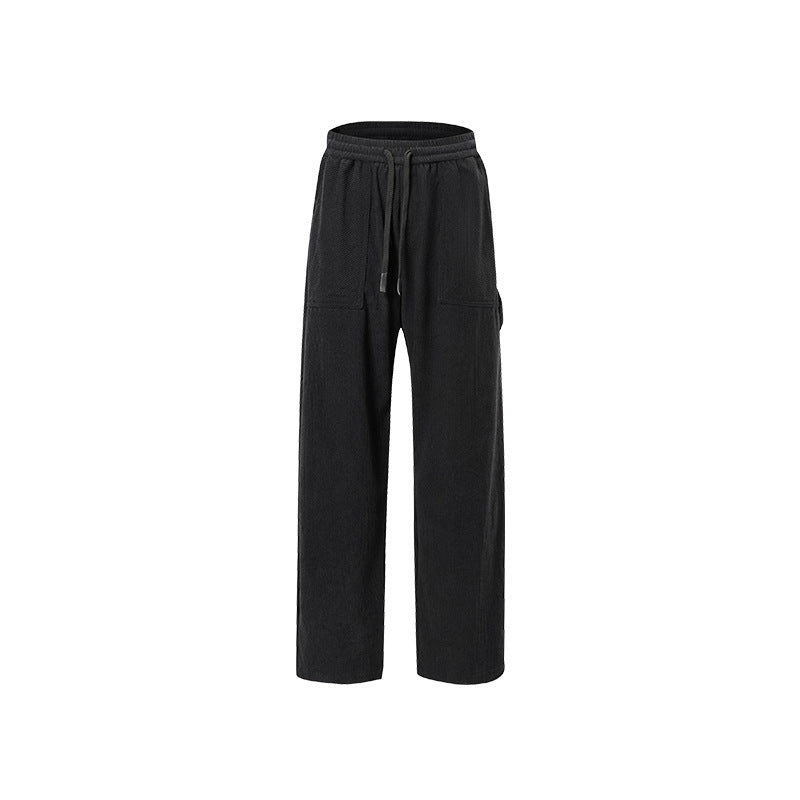 Damen Cordhose mit weitem Bein, elastischem Bund und aufgesetzten Taschen Drune