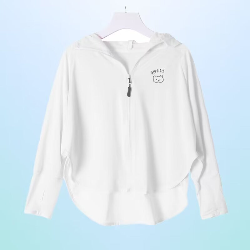 Damen atmungsaktive Sonnenschutzjacke mit Reißverschluss Drune