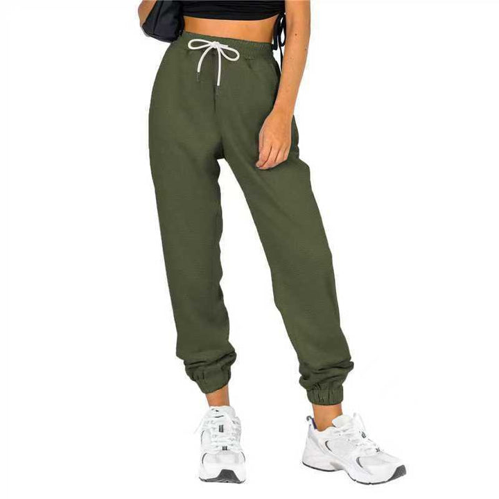 Damen Sportliche Sweatpants mit praktischem Kordelzug und elastischem Bund Drune