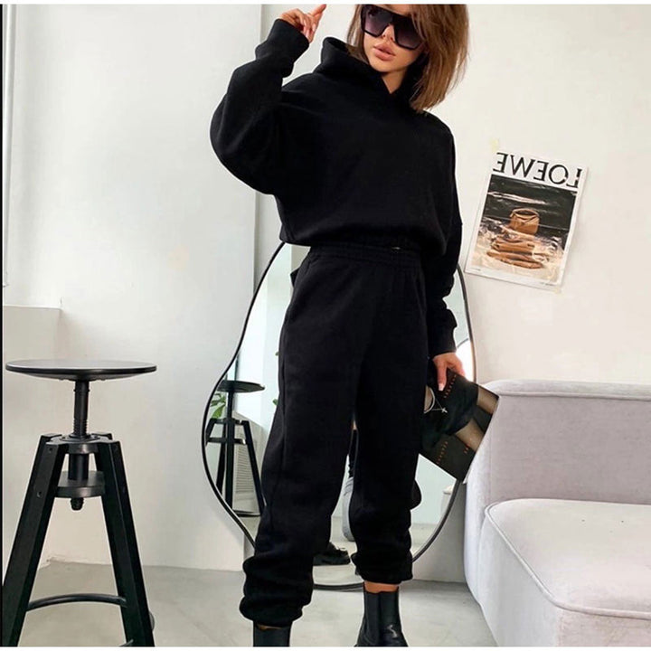 Damen sportliches Lounge-Set mit oversized Hoodie und bequemen Jogginghosen Drune