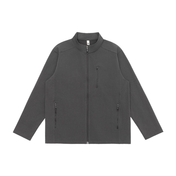 Unisex Leichte Softshell Jacke mit Stehkragen und Reißverschlusstaschen Drune