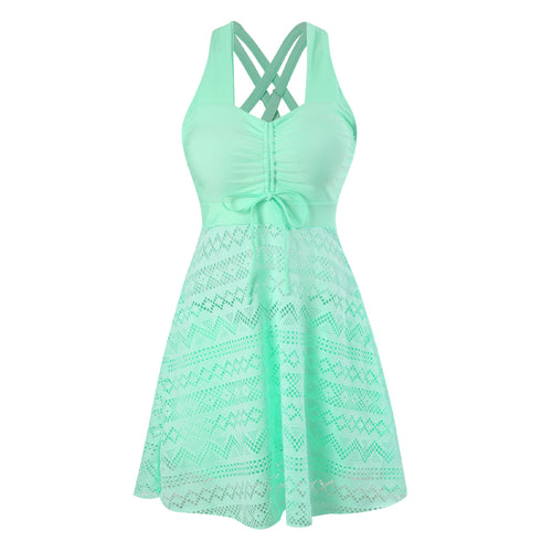 Damen Sportliches Sommerkleid mit raffinierten Trägern Drune