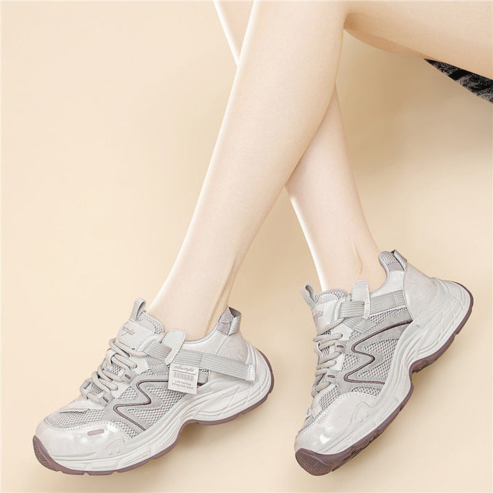 Damen Sportliche Lifestyle-Sneaker mit atmungsaktivem Obermaterial und rutschfester Sohle Drune