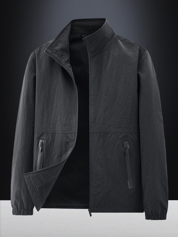 Herren Leichte Outdoorjacke mit hohem Kragen Drune