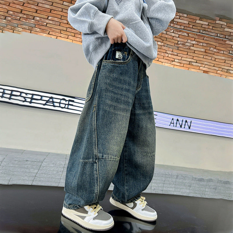 Unisex weite Jeans mit lässigem Design Drune