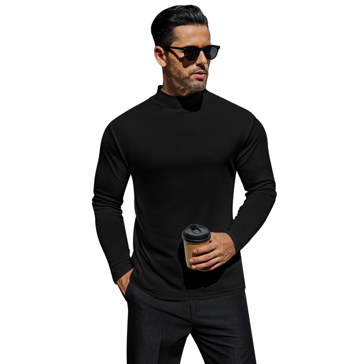 Herren Stehkragen Pullover aus weichem Baumwollmix Drune