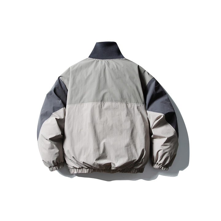 Herren Wattierter Boxy-Bomber mit hohem Rippenkragen und elastischem Saum Drune