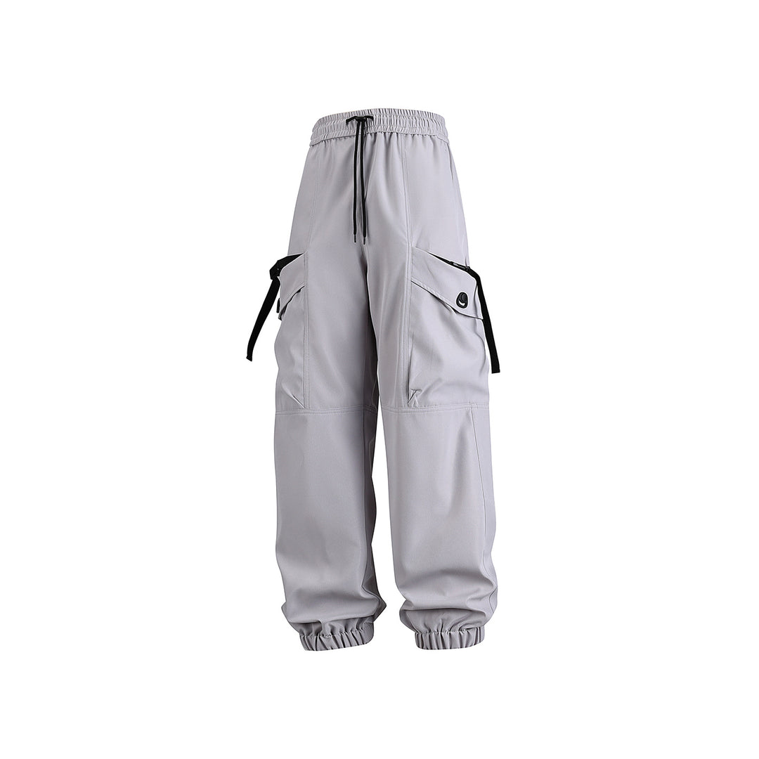 Unisex Weite Technical-Cargo-Jogginghose mit verstellbarem Tunnelzug, großen Klapptaschen und elastischem Knöchelabschluss Drune