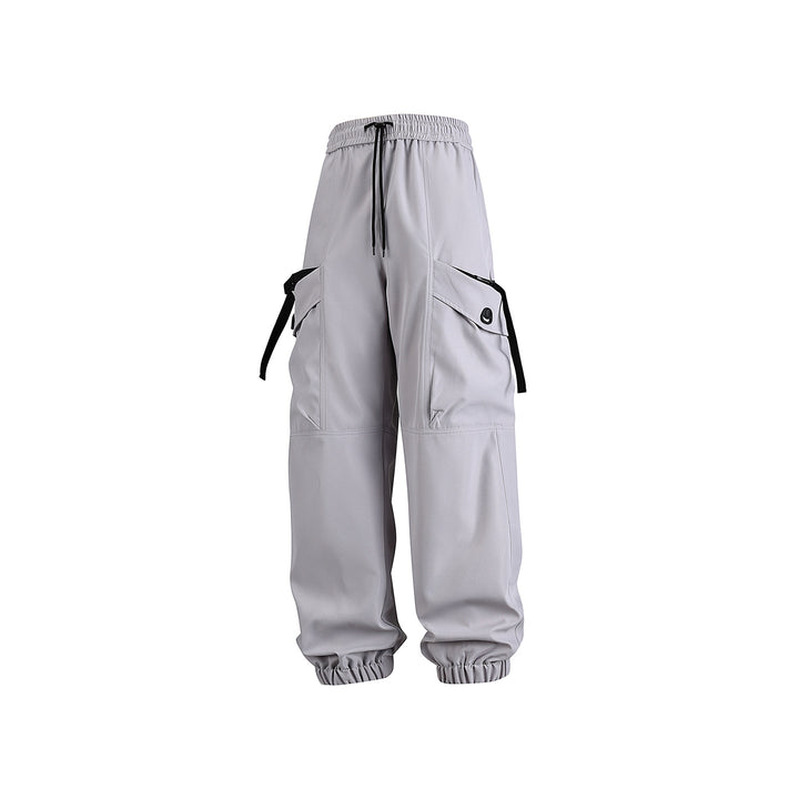 Unisex Weite Technical-Cargo-Jogginghose mit verstellbarem Tunnelzug, großen Klapptaschen und elastischem Knöchelabschluss Drune