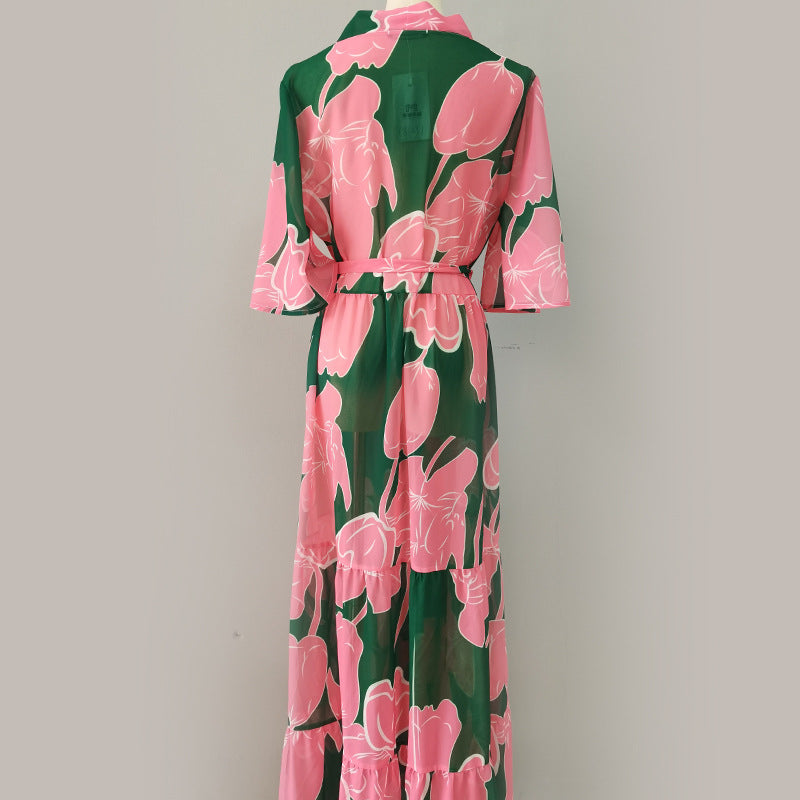 Damen eleganter Kimono mit floralem Design Drune