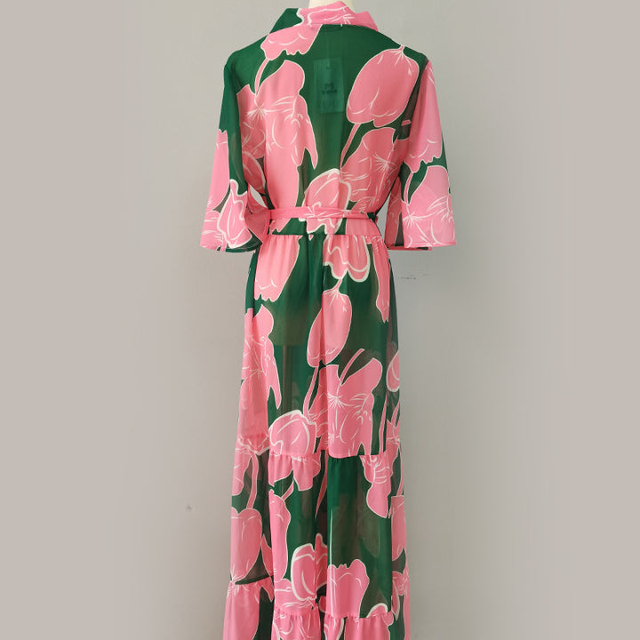 Damen eleganter Kimono mit floralem Design Drune