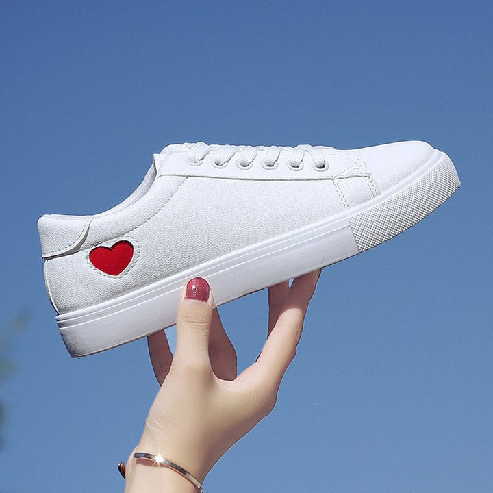 Damen Minimalistische Low-Top Sneaker mit glatter Kunstlederoptik und komfortabler Gummisohle Drune