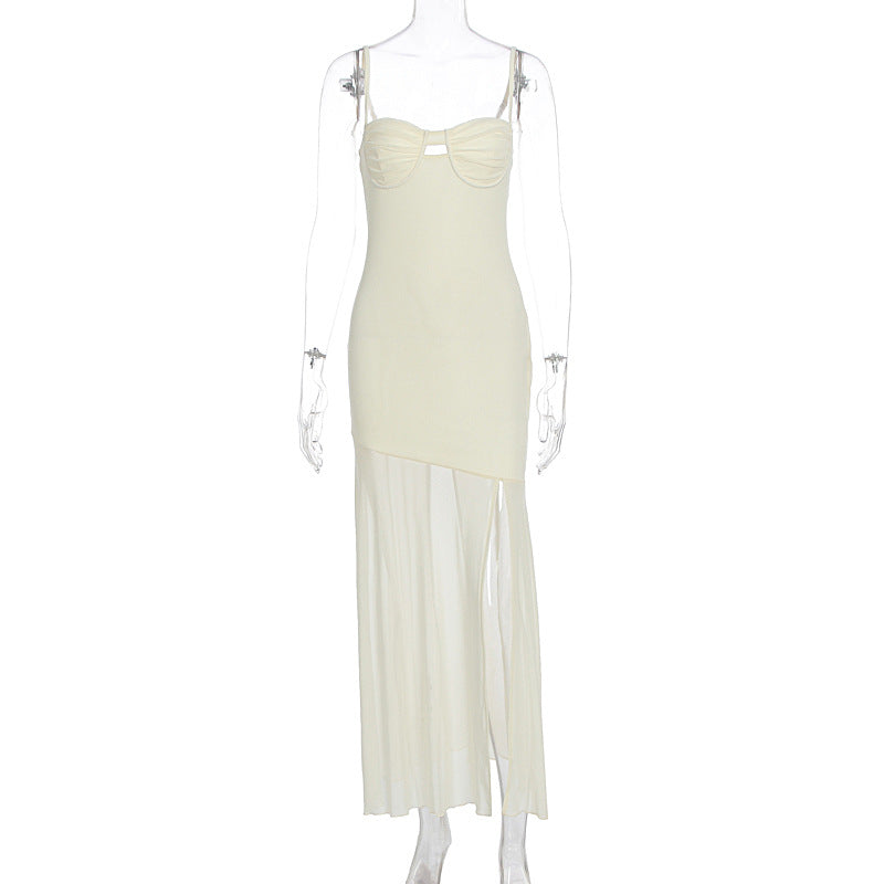 Damen Maxikleid mit elegantem Cut-Out und fließendem Design Drune