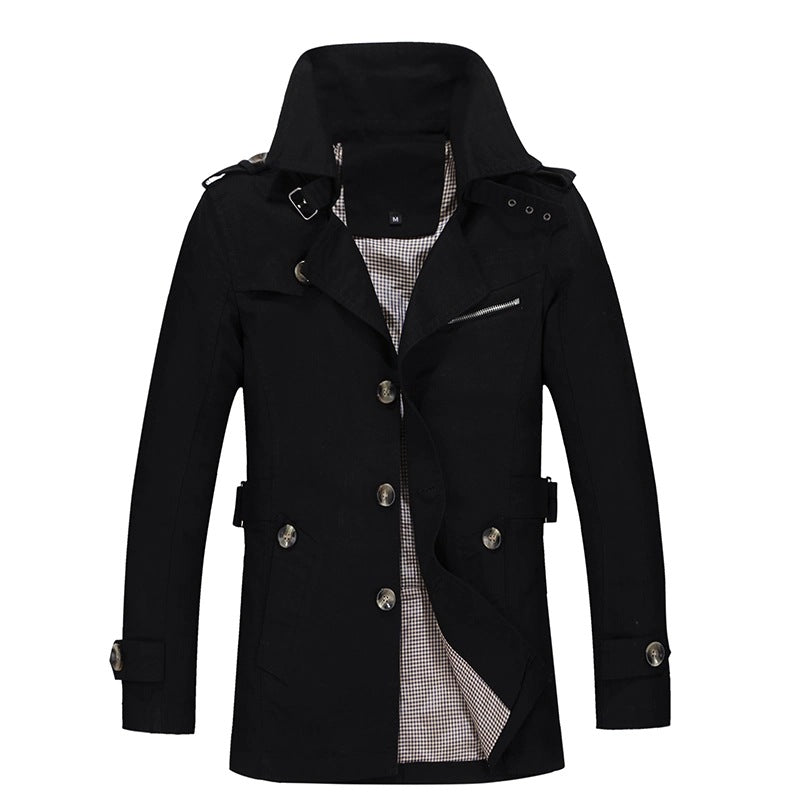 Herren Elegante Übergangsjacke mit praktischem Stehkragen Drune