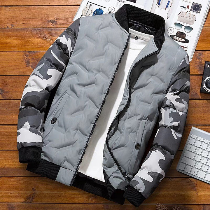 Herren Urbane Camouflage Steppjacke Drune