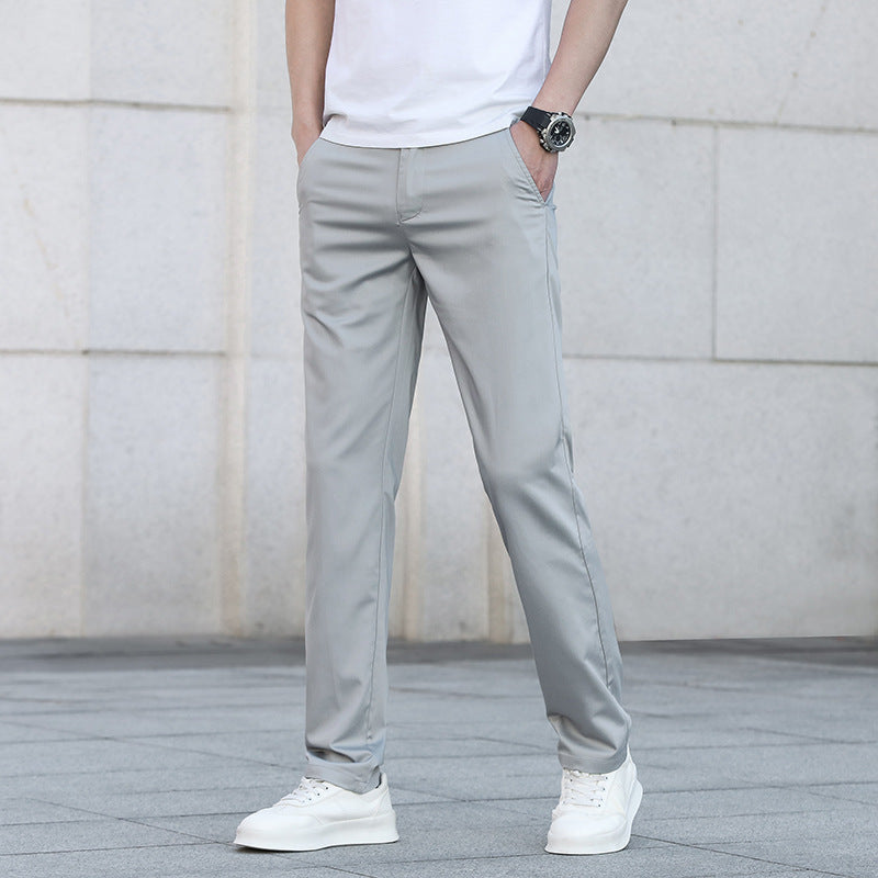 Herren Schmale Stretch-Chinohose im Business-Casual-Look Drune