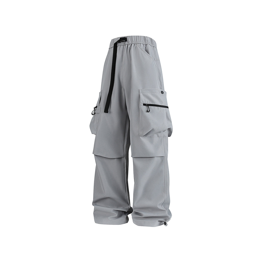 Herren Baggy‑Technische Cargo‑Hose mit integriertem Sicherheitsgurt und verstellbarem Saum Drune
