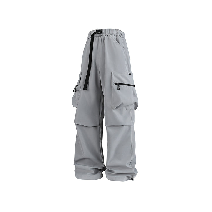 Herren Baggy‑Technische Cargo‑Hose mit integriertem Sicherheitsgurt und verstellbarem Saum Drune