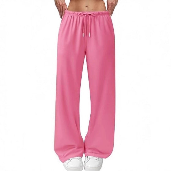 Damen luftige Freizeithose mit Kordelzug Drune