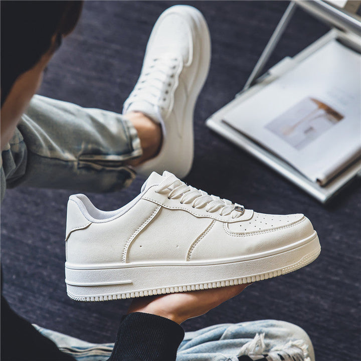 Damen Sportliche Sneakers mit atmungsaktivem Leder und rutschfester Laufsohle Drune