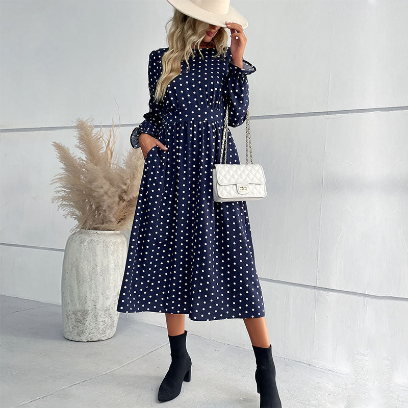 Damen Midi-Kleid im Punkte-Design Drune
