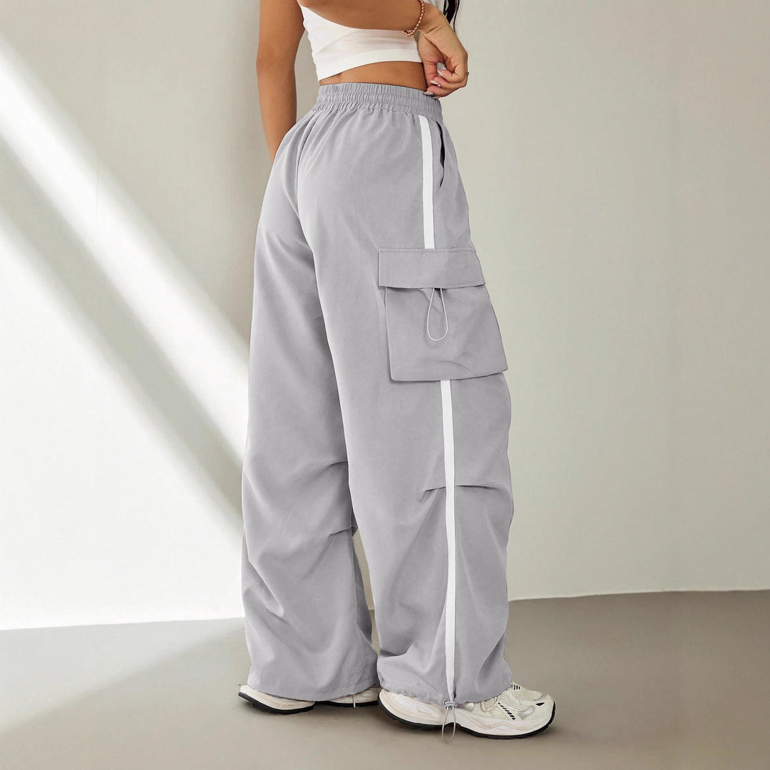 Damen Cargo-Hose mit seitlichen Taschen und elastischem Bund Drune