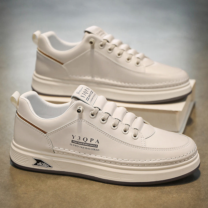 Herren Low-Top City-Sneaker aus Kunstleder mit dicker Komfortsohle und dezenter Logoprägung Drune