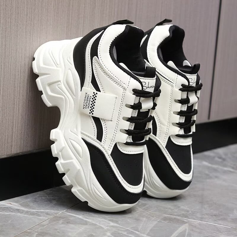 Damen Sportliche Chunky Sneakers mit innovativen Dämpfungselementen und rutschfester Sohle Drune