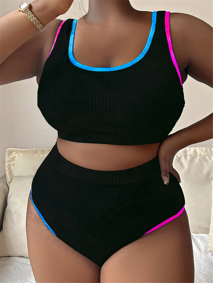 Damen Sportiv geschnittenes Bikini-Set Drune