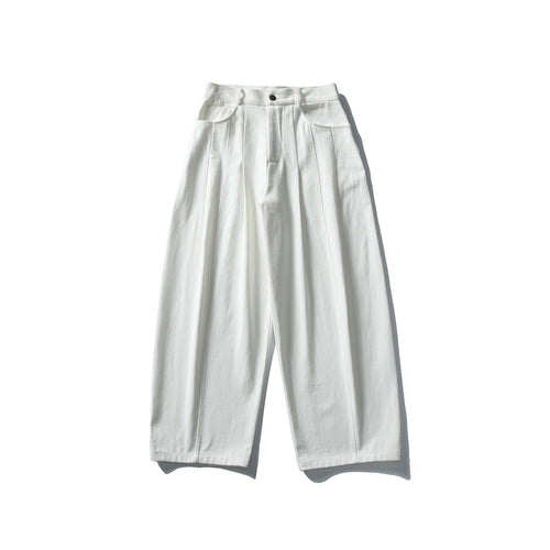 Damen Hochtaillierte Culotte-Hose mit sichtbarer Bügelfalte und weitem Cropped‑Bein Drune
