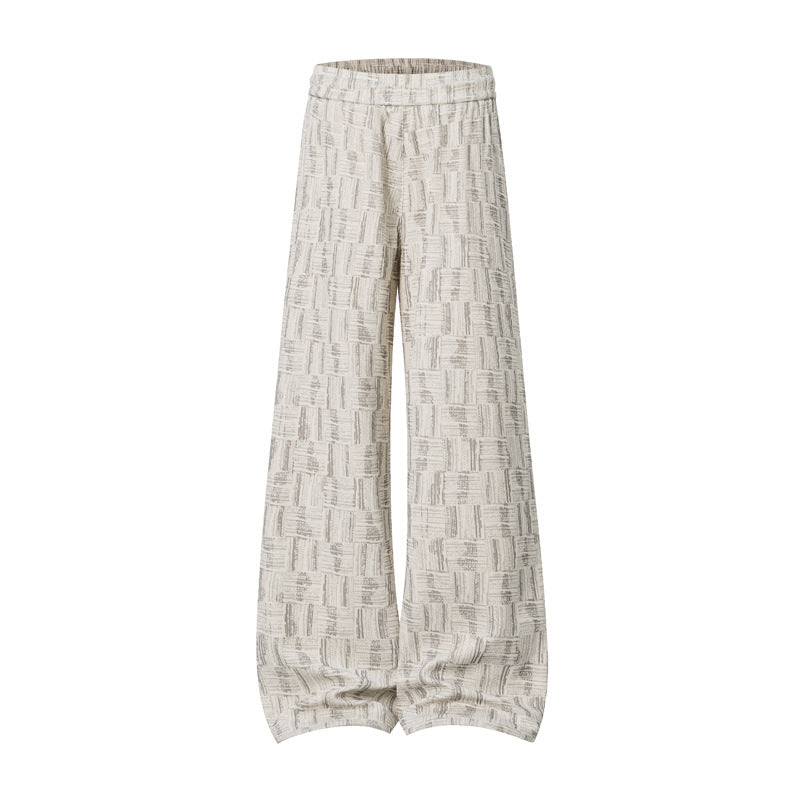 Damen Weite Palazzo-Jogginghose mit Strukturstrick, Tunnelzug & Ballonbein Drune