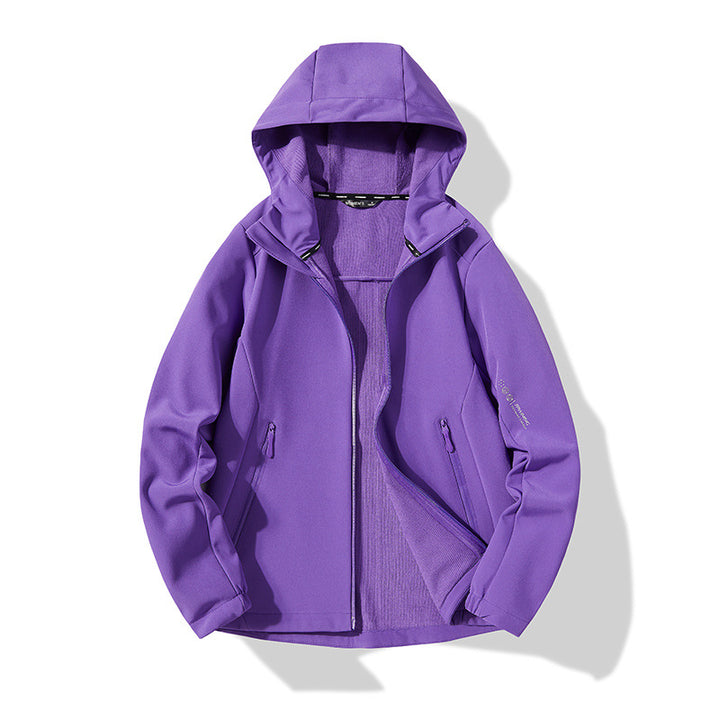 Herren Leichte Softshell-Kapuzenjacke mit Fleece-Innenfutter und wasserabweisender Oberfläche Drune