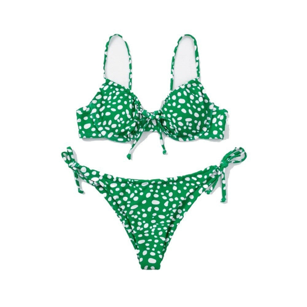Damen Triangel-Bikini mit verstellbaren Trägern und verspieltem Design Drune