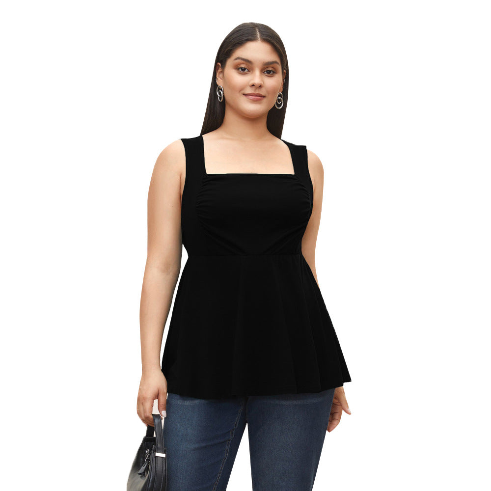 Damen Freizeitkleid mit taillierten Details und schwingendem Rock Drune
