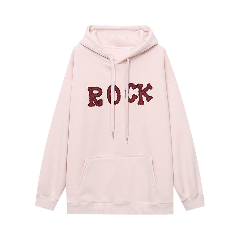 Damen Hoodie mit auffälligem Schriftzug Drune