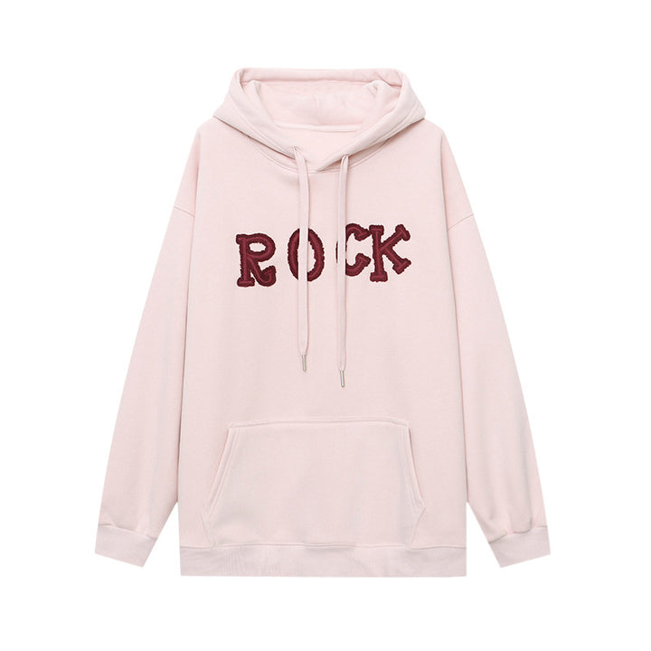 Damen Hoodie mit auffälligem Schriftzug Drune
