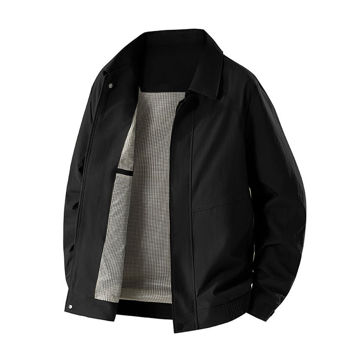 Herren Modische Freizeitjacke mit Innenfutter Drune