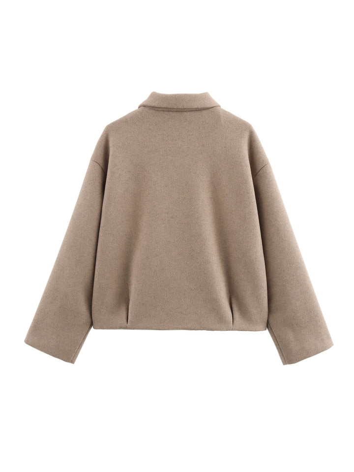 Damen sportliche Jacke mit hohem Kragen und Reißverschluss Drune