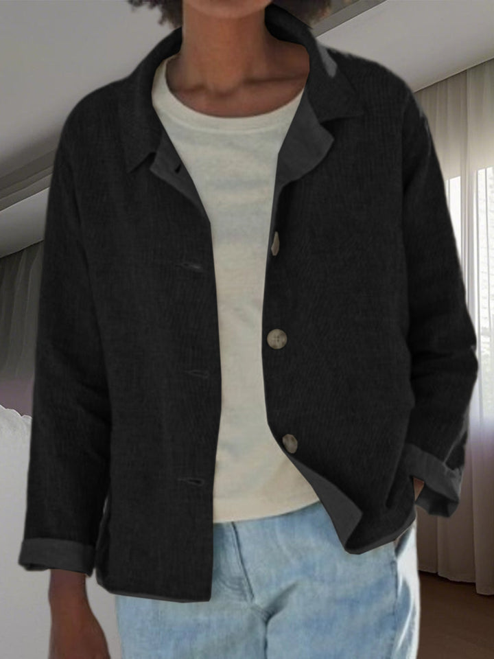 Damen Leichte Überwurfjacke mit strukturiertem Webmuster Drune