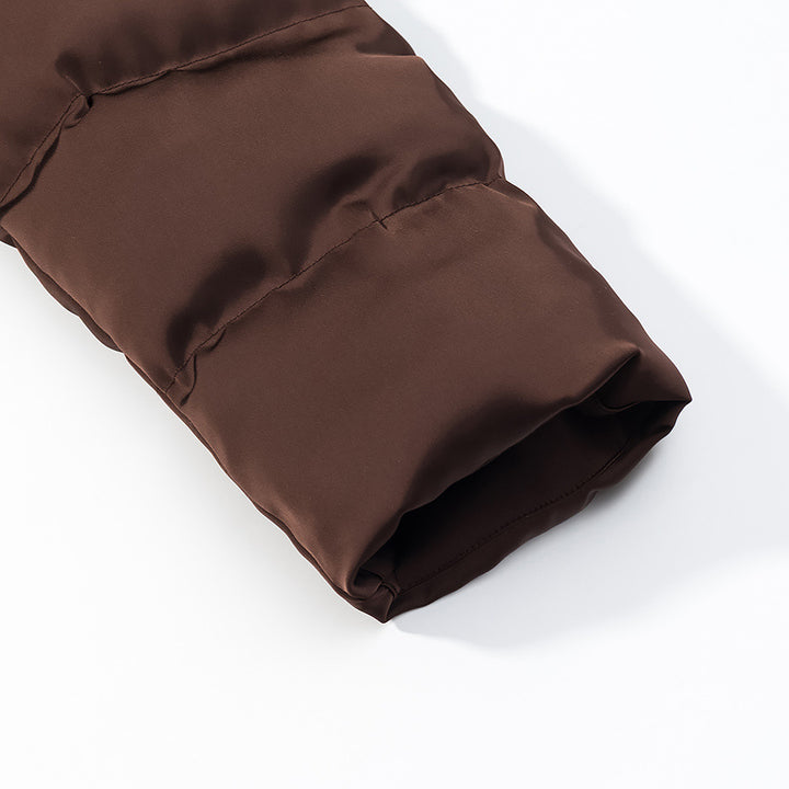 Damen Wärmende Kurz-Steppjacke mit Oversize-Kragen und 2‑Wege‑Reißverschluss Drune