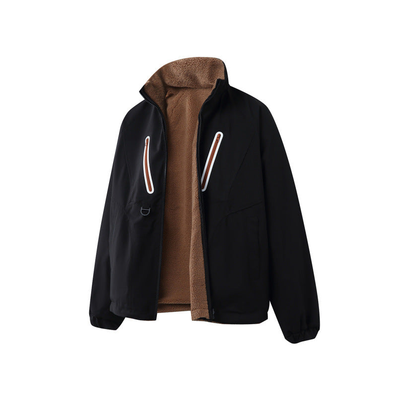 Unisex Leichte Tech-Softshell-Jacke mit Stehkragen, wasserabweisender Membran und Utility-Taschen Drune