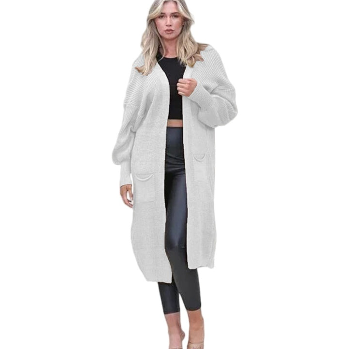 Damen Grobstrick-Cardigan mit offenen Taschen und lässigem Design Drune
