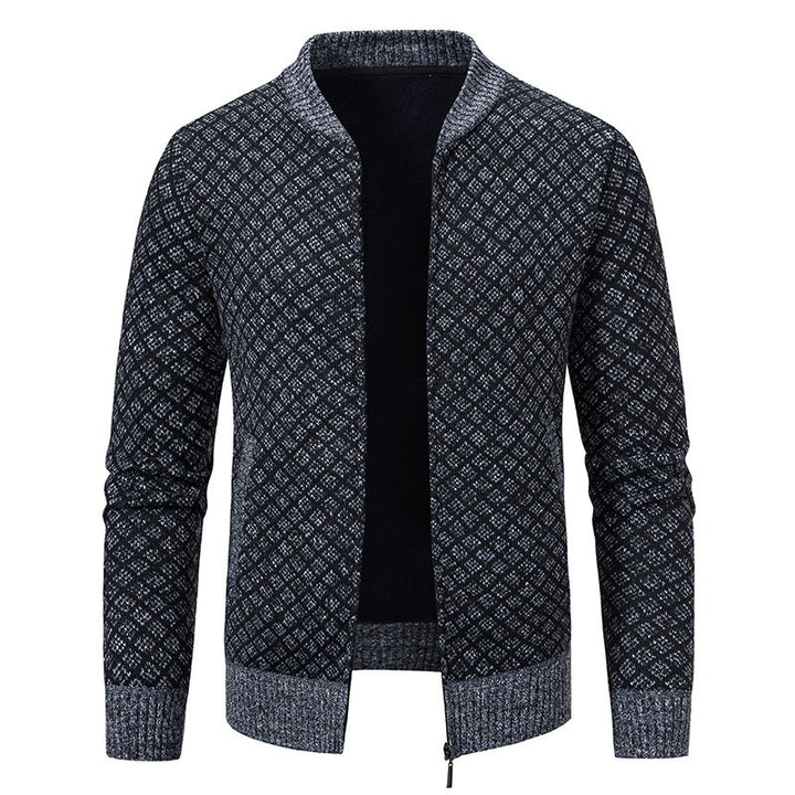 Herren modischer Strickblazer mit feinem Strukturmuster Drune