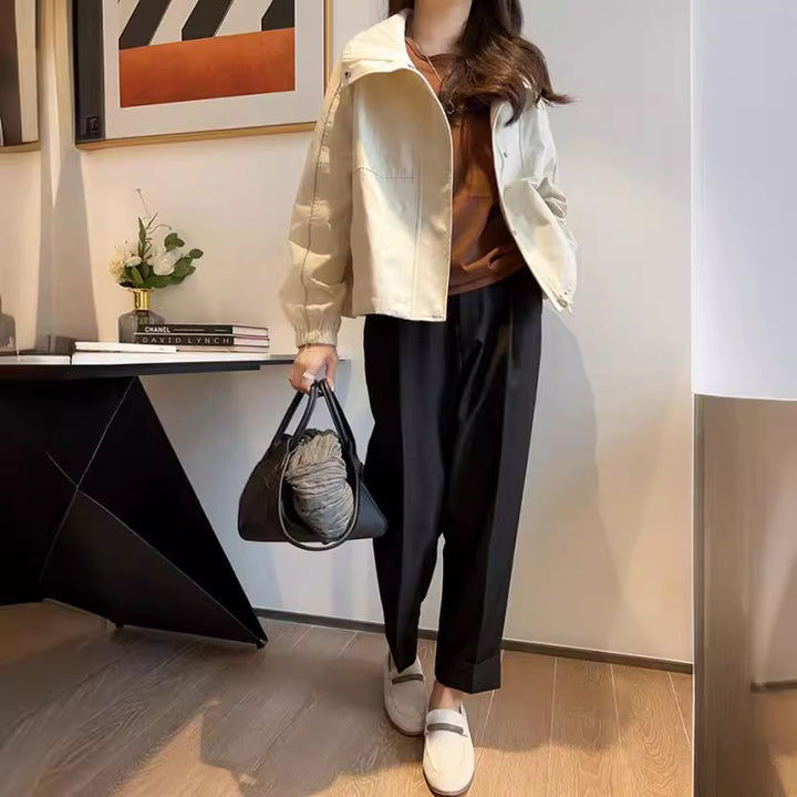 Damen Modische Übergangsjacke mit praktischen Taschen Drune