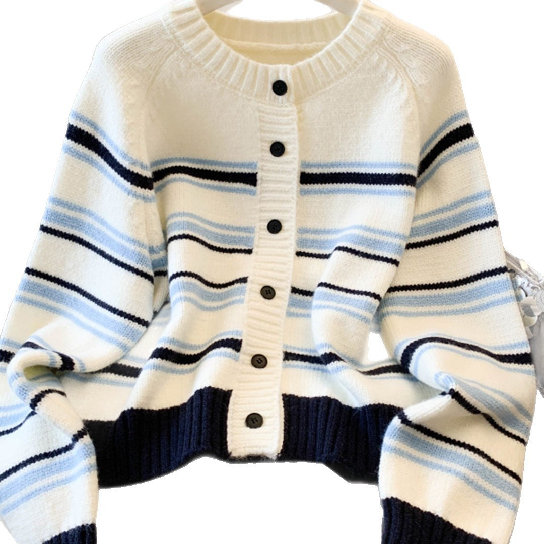Damen Gemusterter Strickcardigan Drune