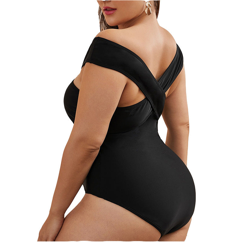 Damen Stilvoller Einteiler mit asymmetrischem Cut-Out Drune
