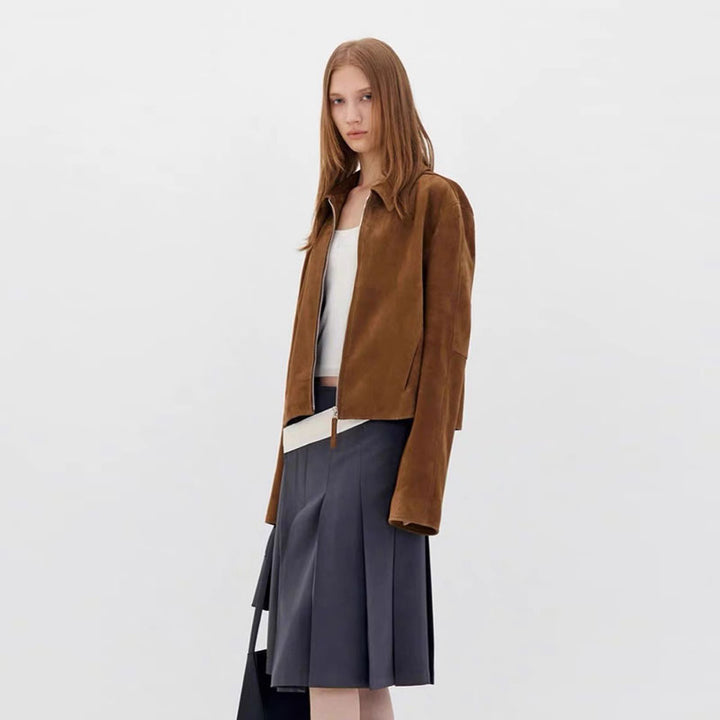 Damen moderne Lederjacke Drune