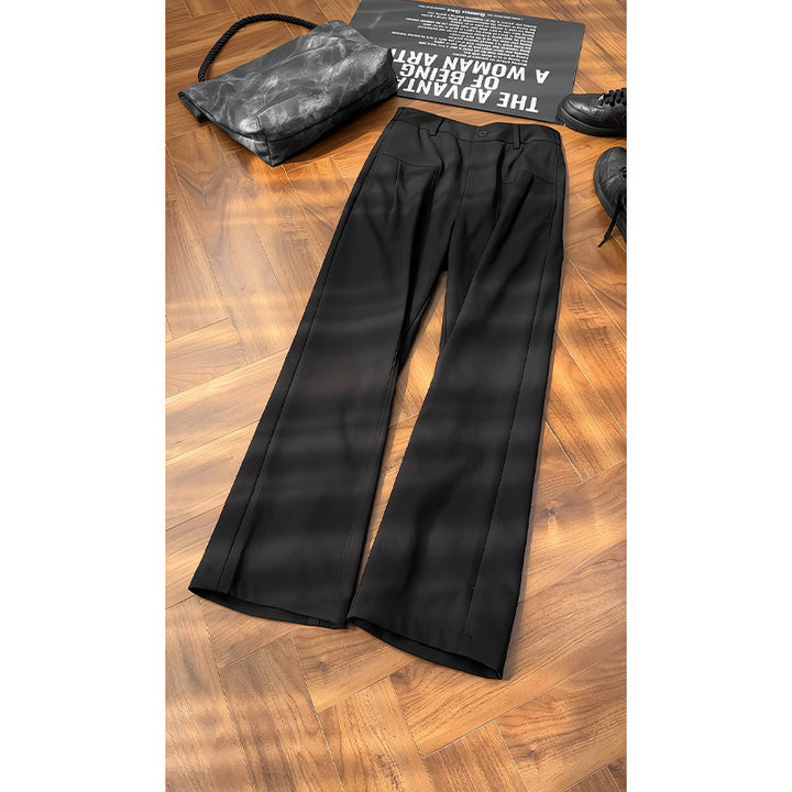 Damen Elegante und weit geschnittene Stoffhose Drune
